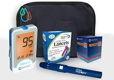 Raindrop USA - Clever Choice Test Strips with Bonus: Pharmacist Choice 30G Lancets for HD and Voice Meters (200 Test Strips w/ 200 Lancets)