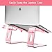 Nulaxy Laptop Stand, Ergonomic Aluminum Laptop Computer Stand, Detachable Laptop Riser Notebook Holder Stand Compatible with MacBook Air Pro, Dell XPS, HP, Lenovo More 10-15.6″ Laptops – Rose Goldthumb 2