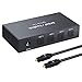LiNKFOR Digital Optical Audio 1x4 Splitter Digital SPDIF Toslink Optical Fiber Audio Splitter 1 in 4 Out Aluminum Alloy with Optical Cable for PS3 Blue-Ray DVD HDTV primary