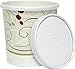 16 oz. Paper Soup and frozen dessert ice cream Container with Vented Flat Lid keeps food hot/or cold 25 sets - plus 5 clip on cup handles