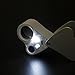 Eye Loupe Jewelry Loupe Illuminated Jeweler's 30X 60X LED Lighted High-Power Eye Loupe Jewelry Magnifier for Gems Jewelry Rocks Stamps Coins Watches Hobbies