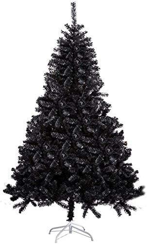 ブラッククリスマスツリーハロウィーンツリー人工松の木ホリデーデコレーション 屋外屋内用クリスマスツリー飾り1cm 4ft 予約販売