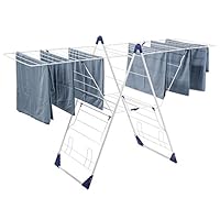 Drynatural Drying Rack Folding Extra Large Gull Wing Cloth Airer with 85ft Drying Space for Outdoor Indoor