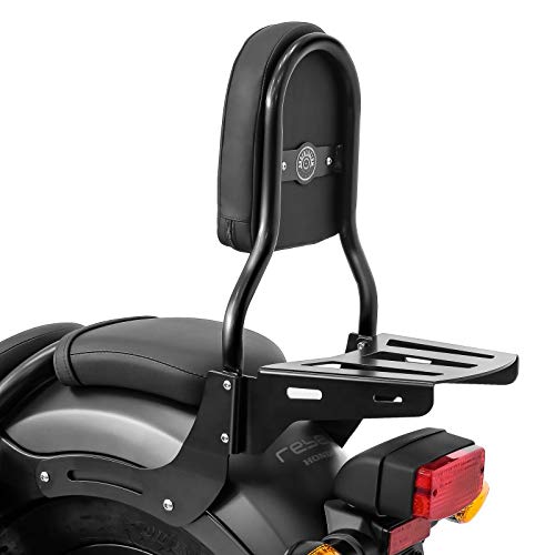 Sissy Bar CL W. Luggage Rack For Honda Rebel CMX 500 1719 Black on