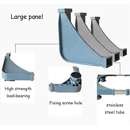 Trolley Appliance, Adjustable Movable for Dryer Washing Machine and Refrigerator Wine Rack,4Brake(Single-Wheel)