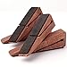 Door Stopper Decorative Doorstop Wedge- Pack of 1, Multi Surface Wooden Door Stop with Elastic Rubber Band, Non-Slip Door Stops with Heavy Duty, Quality Design for All Surfaces (Brown,1)