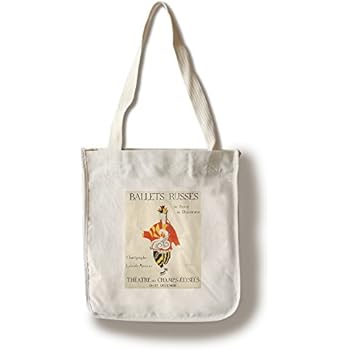 Lantern Press Ballets Russes (Artist: Picasso) France c. 1917 - Vintage Advertisement (100% Cotton Tote Bag - Reusable)