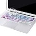 MOSISO Pattern Keyboard Cover Compatible with MacBook Pro 13/15 inch(with/Without Retina Display,2015 or Older Version),Older MacBook Air 13 inch (A1466/A1369,Release 2010-2017), Rainbow Gradient