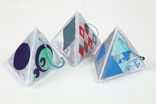 反射 折り紙 デザイン 三角すい 交通安全グッズ キッド 3枚セット 送料無料 新品 リフレクター