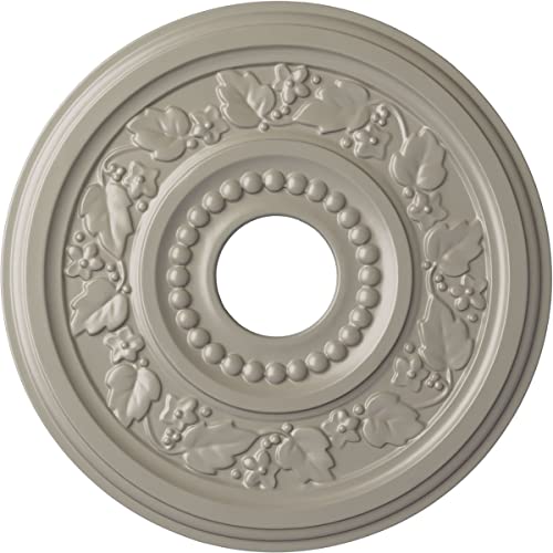 Ekena Millwork 16 1/8"OD x 3 1/2"ID x 7/8"P Genevieve Ceiling Medallion Fits Ca…