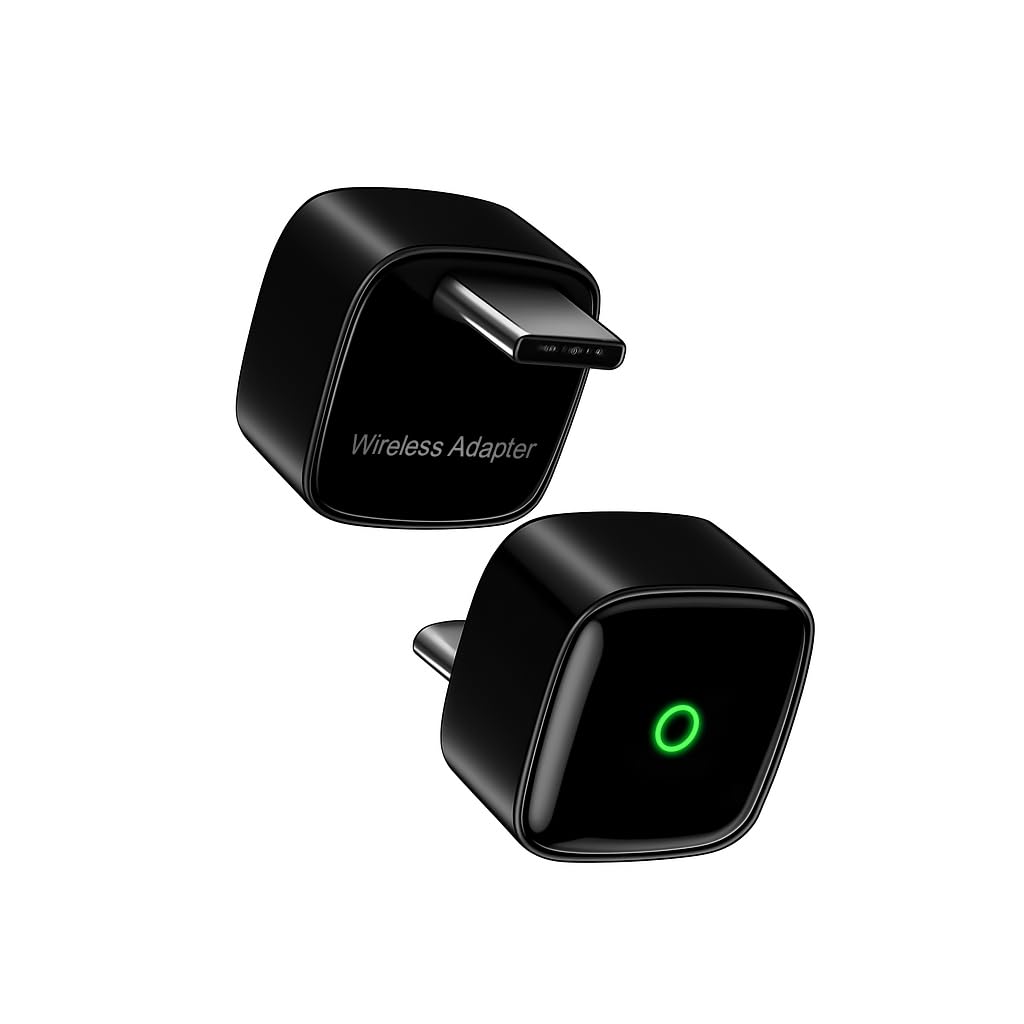 Photo 1 of Wireless CarPlay Adapter USB-C (2025 Upgrade) – Convert Wired to Wireless, Stable Connection, Mini Apple Carplay Adapter for OEM Wired CarPlay Cars