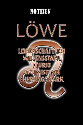 Notizen Sternzeichen Lowe L Din A5 L 120 Linierte Seiten L