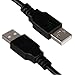 SNANSHI USB Male to Male, USB to USB Cord USB Cable Male to Male USB 2.0 Cable Type A Male to Type A Male 25FT,Black