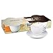 Konitz Coffee Bar Coffee Cups and Saucers, 7-Ounce, White, Set of 4