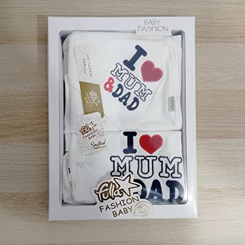 Daddy Boys Summer Newborn 5 Piece Hospital Set (White Boys) price in