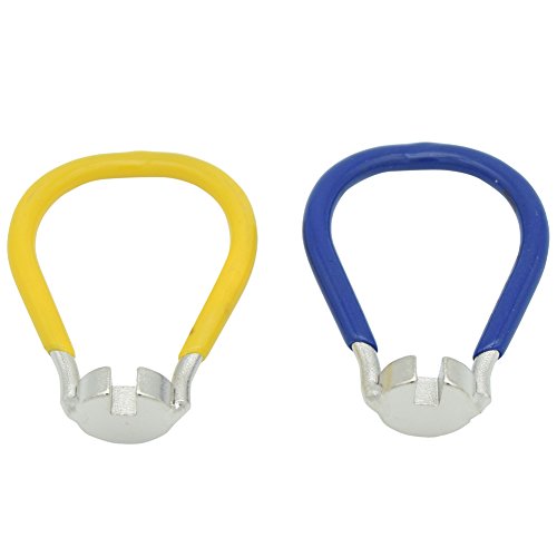 JooFn Bike Spoke Tool Bicycle Spoke Wrench Cycling Pocket Tools 6 in one Bike Rim Correct Kit 2 Pair - Thumbnail 3