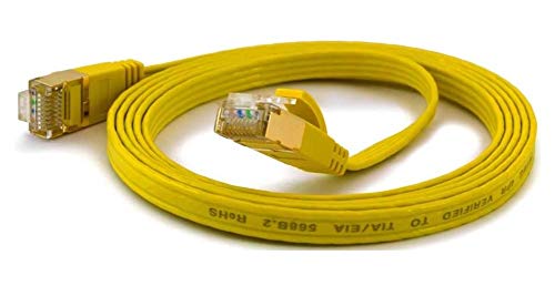 wantecWire 7057 Extra Thin Patch Cable Yellow