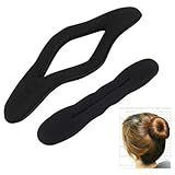 6pcs Magic Foam Sponge Clip Hair Styling Donut Bun Former Maker (3 Large+3 Small)