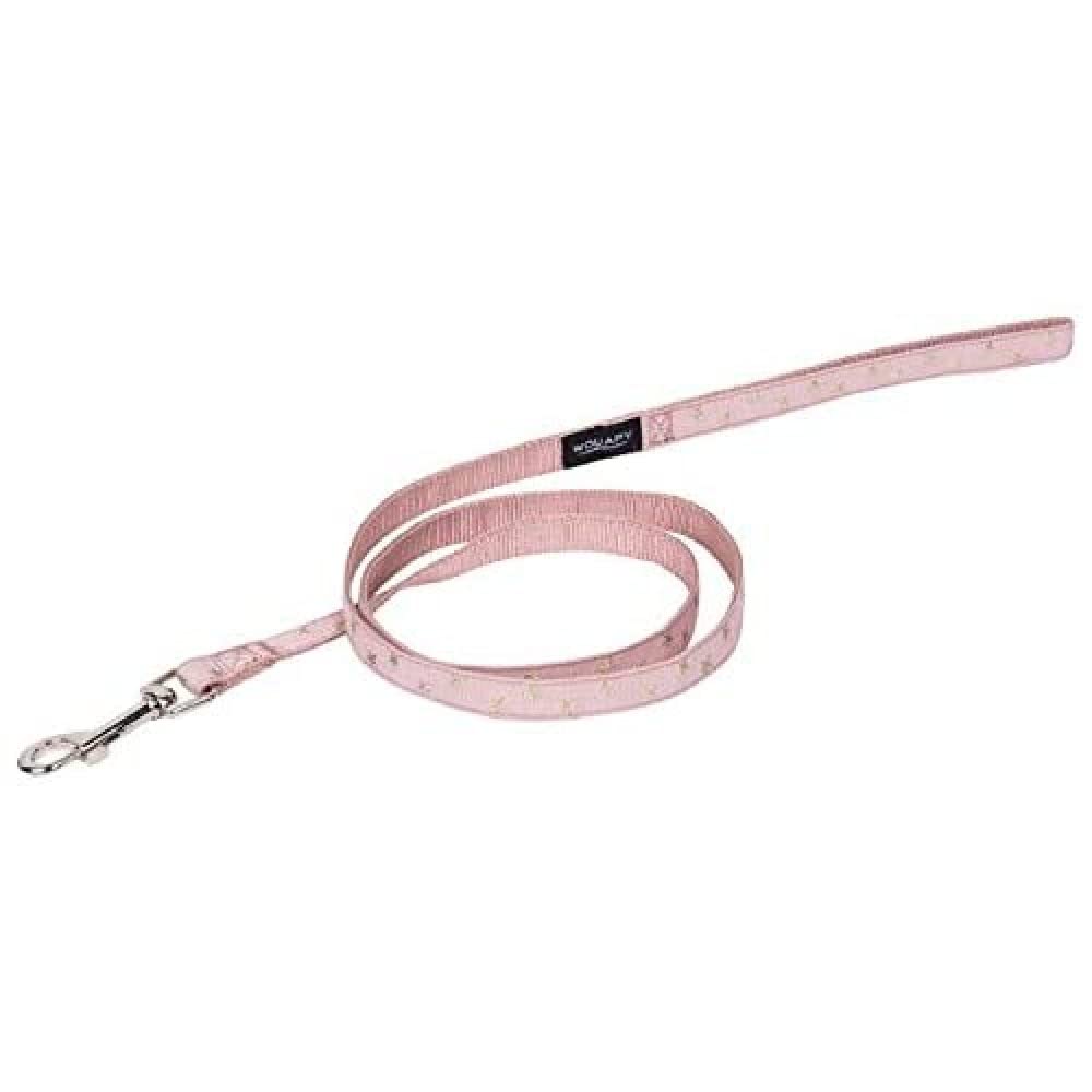 Wouapy Star Lead for dog, Pink leash in 15 mm width and 1, 20 meters length