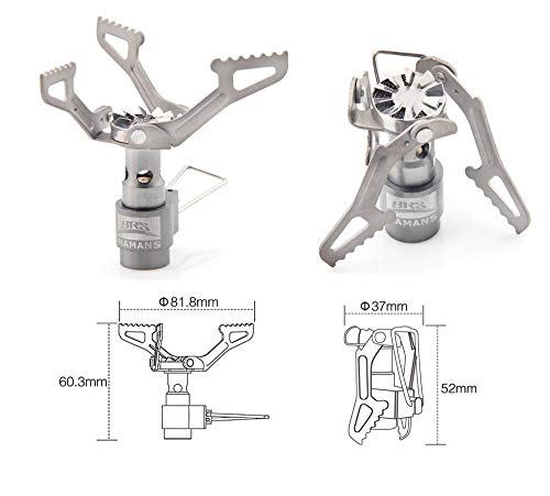 Hamans BRS BRS-3000T campinggasfornuis, ultralicht, voor rugzak (25 g) met 1 extra O-ring - Image 4