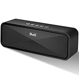 Muzili Bluetooth Speaker with HD Sound, Enhanced Bass, Built-In Mic, Dual Driver Speakerphone, Hands-free Calling, TF Card Slot Portable Wireless Bluetooth Speaker for Bedroom,Kitchen,Travel,Party,Car