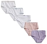 Sportoli8482; Girls 5 Pack 100% Cotton Tagless Assorted Colors Panties