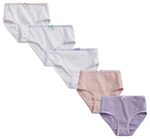 Sportoli8482; Girls 5 Pack 100% Cotton Tagless Assorted Colors Panties
