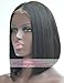 Short Human Hair Wig Middle Part Bob Wigs Brazilian Silky Straight Best Remy Hair Lace Front Wig For Black Women 150 Density 12 inches Natural Color