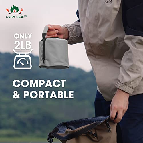 Campy Gear Chubby 2 in 1 Portable Propane Heater & Stove, Outdoor