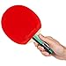 Ping Pong Paddle Set of 4 Paddles and 8 Balls by Scandi Spin, Blue Portable Case for Storage, Table Tennis Rackets with Ergonomic Flared Handle, Outdoor and Indoor Play, Suitable for Kids and Adults