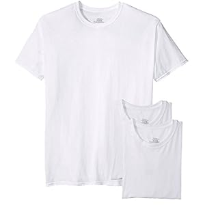 Hanes Big Men’s 3 Pack Crew Neck T-Shirt 3X-Large, White T Shirt
