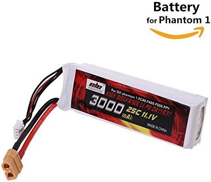 Lipo Battery 11.1V 3000mah 25C XT60 Plug for DJI Phantom 1 FC40 DJI Flame Wheel F450 F550 FPV Quadcopter by chuangsheng