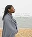 Microfiber Towel for Travel, Beach, Bath, Gym, Camping - XL Extra Large but Compact, Antibacterial and Quick Dry with small Carry Pouch (Gray, 60 x 30 Inches)
