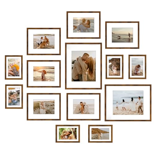 Giftgarden Brown Picture Frames Set