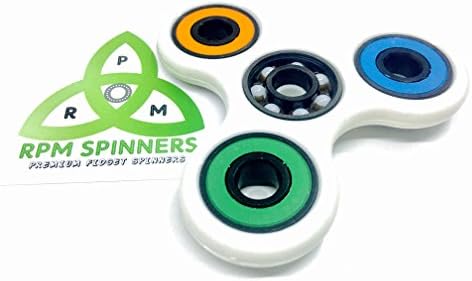 RPM Spinner Original Hybrid Ceramic Quad Bearing Spinner (Multicolor White)