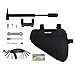 LB1 High Performance Best Quality Bike Tool Kit with A Complete Bicycle Tire Repair Kit, Tire Pump, Tire Patches, Steel Tire Levers, Cycling Maintenance Tool Set in a Durable Triangle Bag