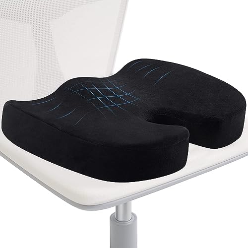 Gluckluz Coccyx Seat Cushion Orthopedic Chair Pad Pain Relief