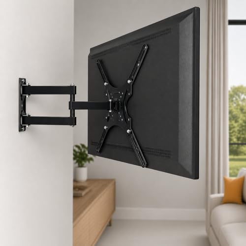 Suporte TV Articulado Universal 14 A 55 Polegadas Até 50kg Parede Ajustável Giratório Inclinável Compatível VESA LED LCD Plasma Monitor Resistente