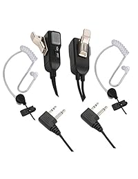 Auricular de radio bidireccional con cancelación de ruido Auriculares de seguridad transparentes Auriculares con PTT / VOX - Par