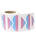 Love Pride Stickers Heart Shaped Roll Tape 250 Stickers Gay Pride Support LGBT (Heart - Transgender)