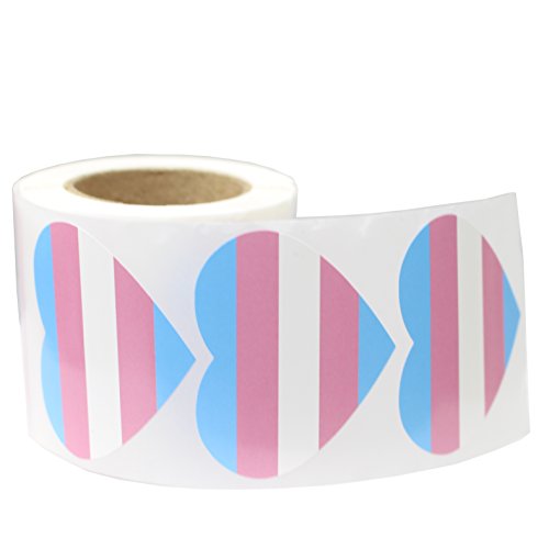 5 Pride+Stickers+Heart+Shaped+Support