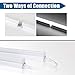 5FT LED Shop Light, 6500K Cool White 6300LM Super Bright Integrated Fixture, Linkable Tube Lights for Garage Warehouse Workshop Basement Plug and Play (10 Pack)