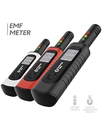 Cambridge Labs   Medidor EMF recargable   Detector de radiación, probador de campo electromagnético, contador inteligente, gran lector para el hogar, oficina o caza fantasma, sensor digital manual