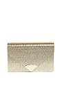 MICHAEL Michael Kors Women's Barbara Metallic Envelope Clutch, Gold, One Size