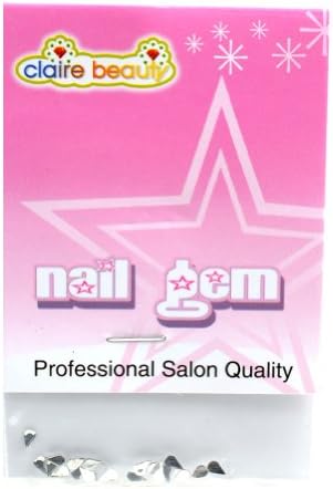 Claire Beauty Nail Art Sticker Set Crystal Clear Nail Gem 12 Packs in Different Designs