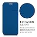 kwmobile Practical and chic FLIP COVER case for Huawei GR3 / P8 Lite SMART in blue