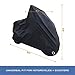 Waterproof Motorcycle Cover PLUS Bonus Accessories - Motorbike Lock, Phone Mount and Carry Bag - Universal Fit for Small Medium Large XL Bikes and Scooters - All Season Outdoor Protection Rain and UV