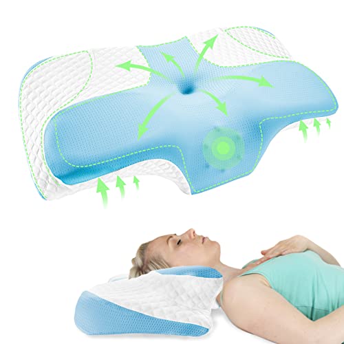 fullengy Cervical Memory Foam Pillow, Contour Pillows for Neck