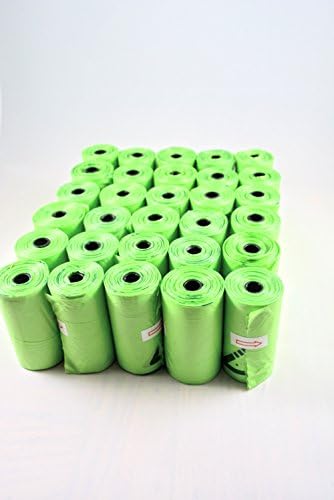 Uber Natura Pet Poop Bags, Dog Waste Bags, Refill Pet Waste Bag Rolls (30 Rolls / 450 Count, Unscented) Includes Dispenser