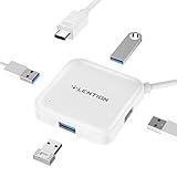 LENTION USB-C Hub with 4 USB 3.0 Ports for Apple MacBook 12
